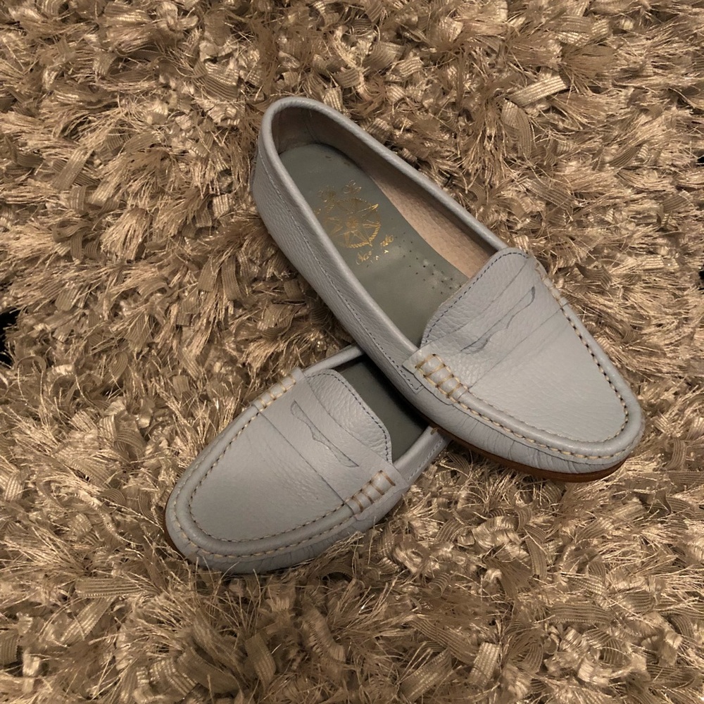 Baby Blue Authentic Italian Loafers/Boat Shoes